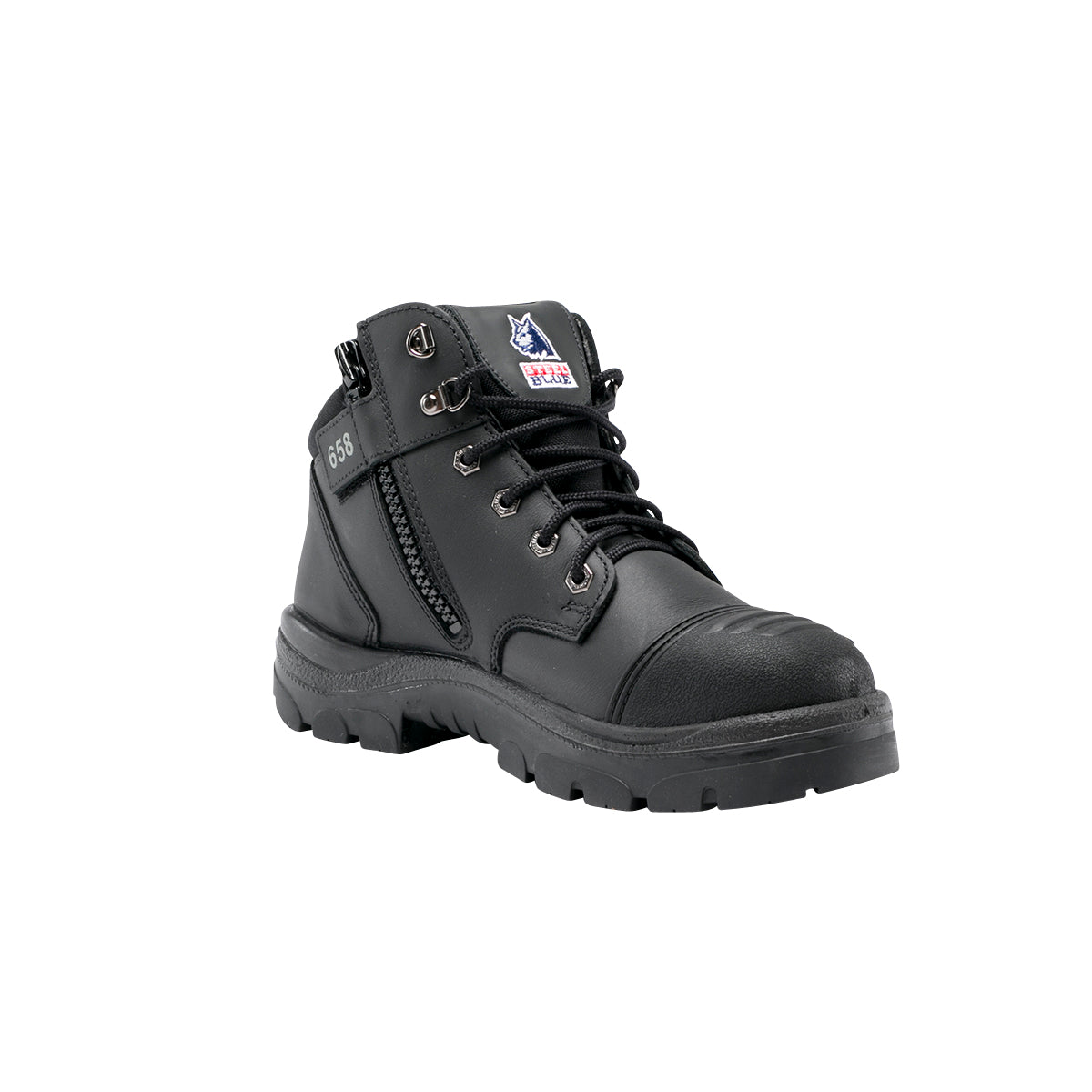 Steel Blue 312658 - Parkes Safety Lace Up Boot with Zip and Bump Cap