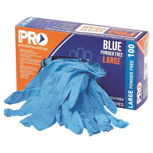 PRO Choice - Nitrile Disposable Glove - Blue Powder Free
