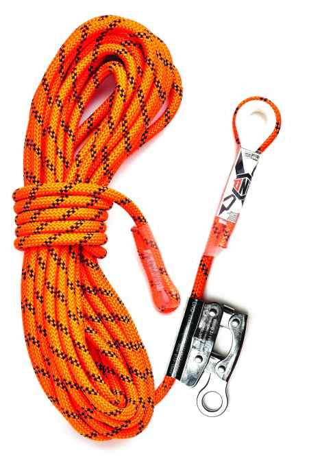 LINQ - RKRG015 - Kernmantle Rope w Thimble Eye & Rope Grab - 15m