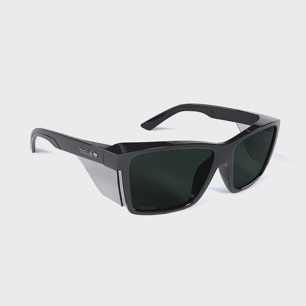 Bolle - STK420 Safety Glass Smoke Polarised Black Frame STK42N50A