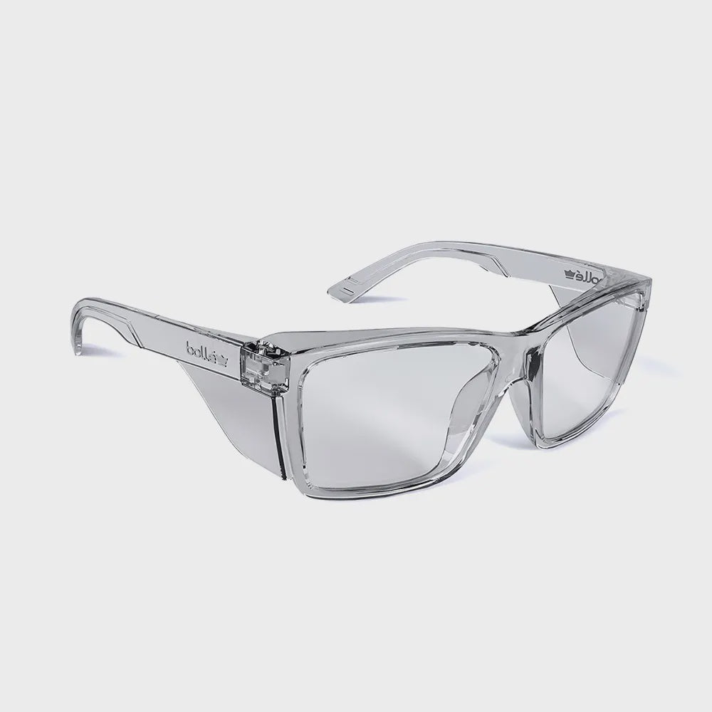 Bolle - STK420 Safety Glass Clear Platnium Lens Clear Frame STK42N11A