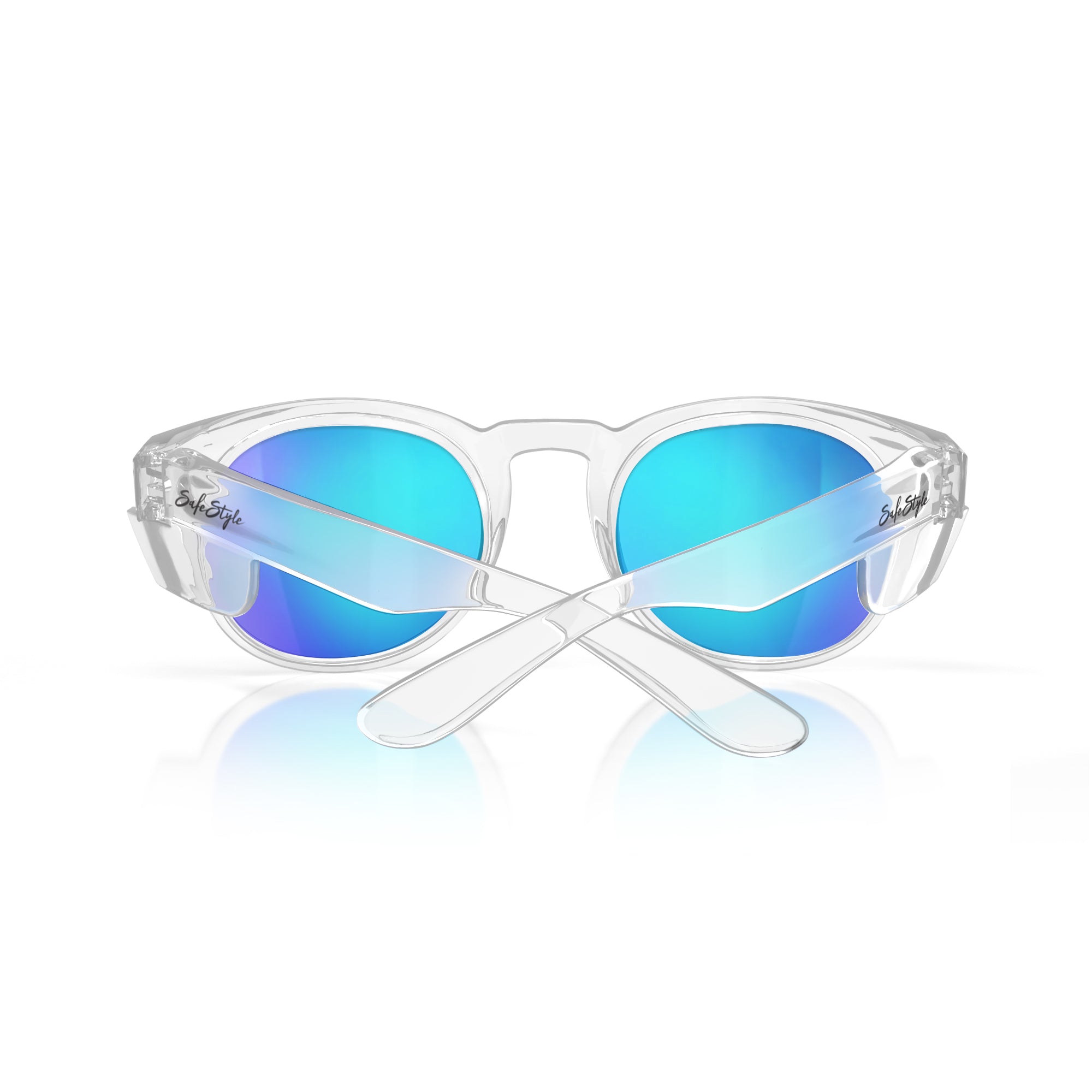 Safestyle - CRCBP100 - Crusiers clear Frame Mirror Blue Polarised Lens