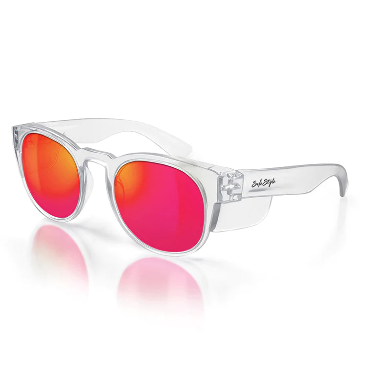 Safestyle - CRCRP100 - Crusiers Clear Frame Mirror red Polarised Lens