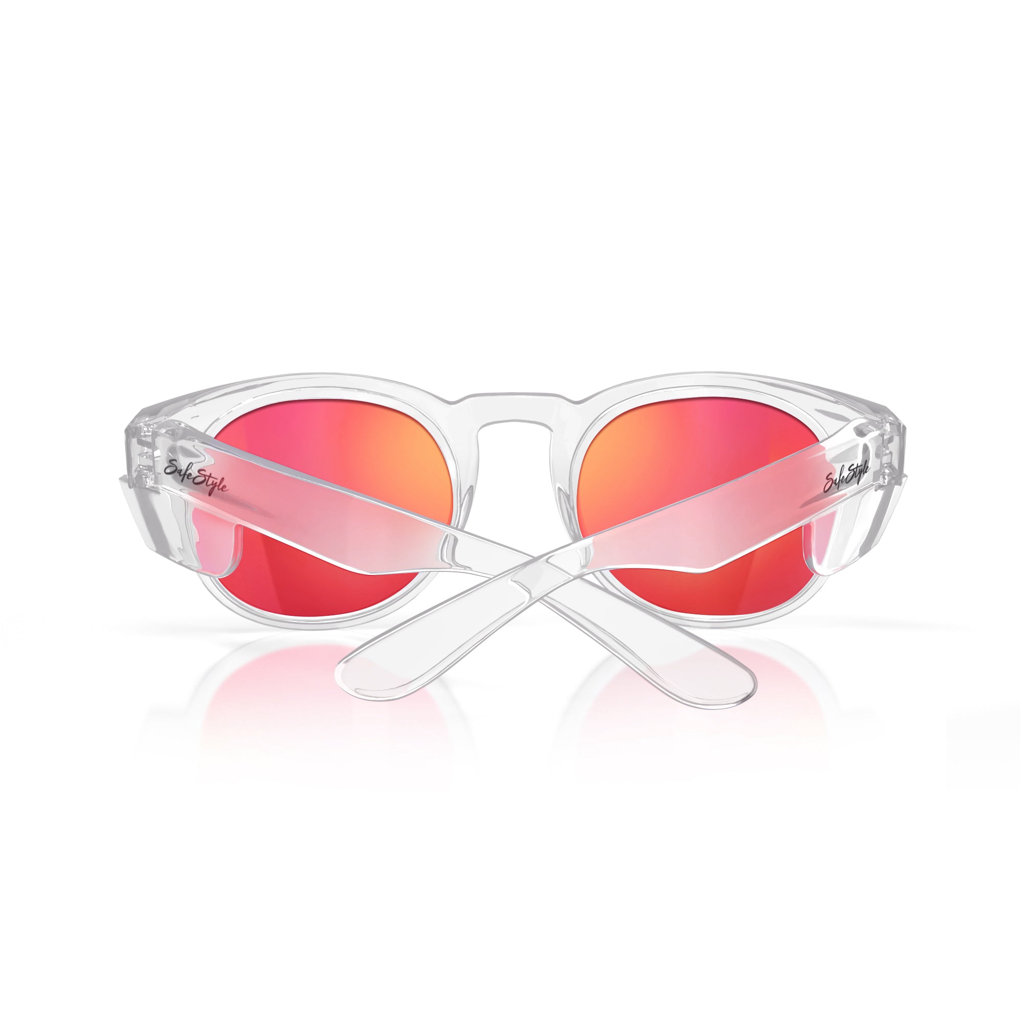 Safestyle - CRCRP100 - Crusiers Clear Frame Mirror red Polarised Lens