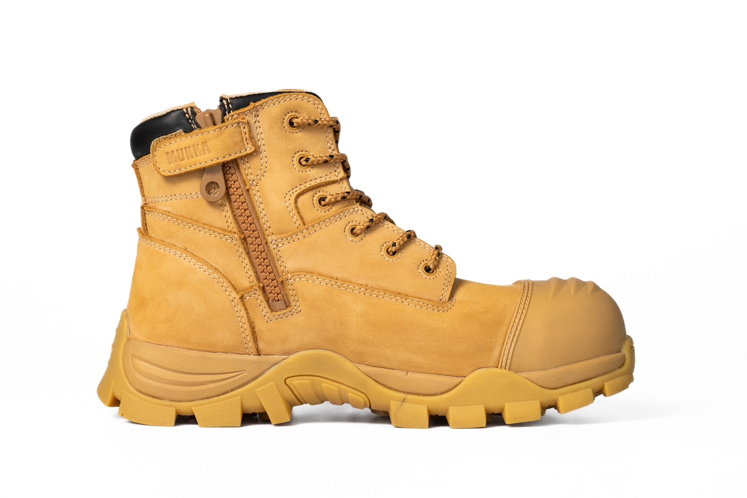 Munka - MFM25100 Angus Wide Zip Sided Safety Boot - Wheat