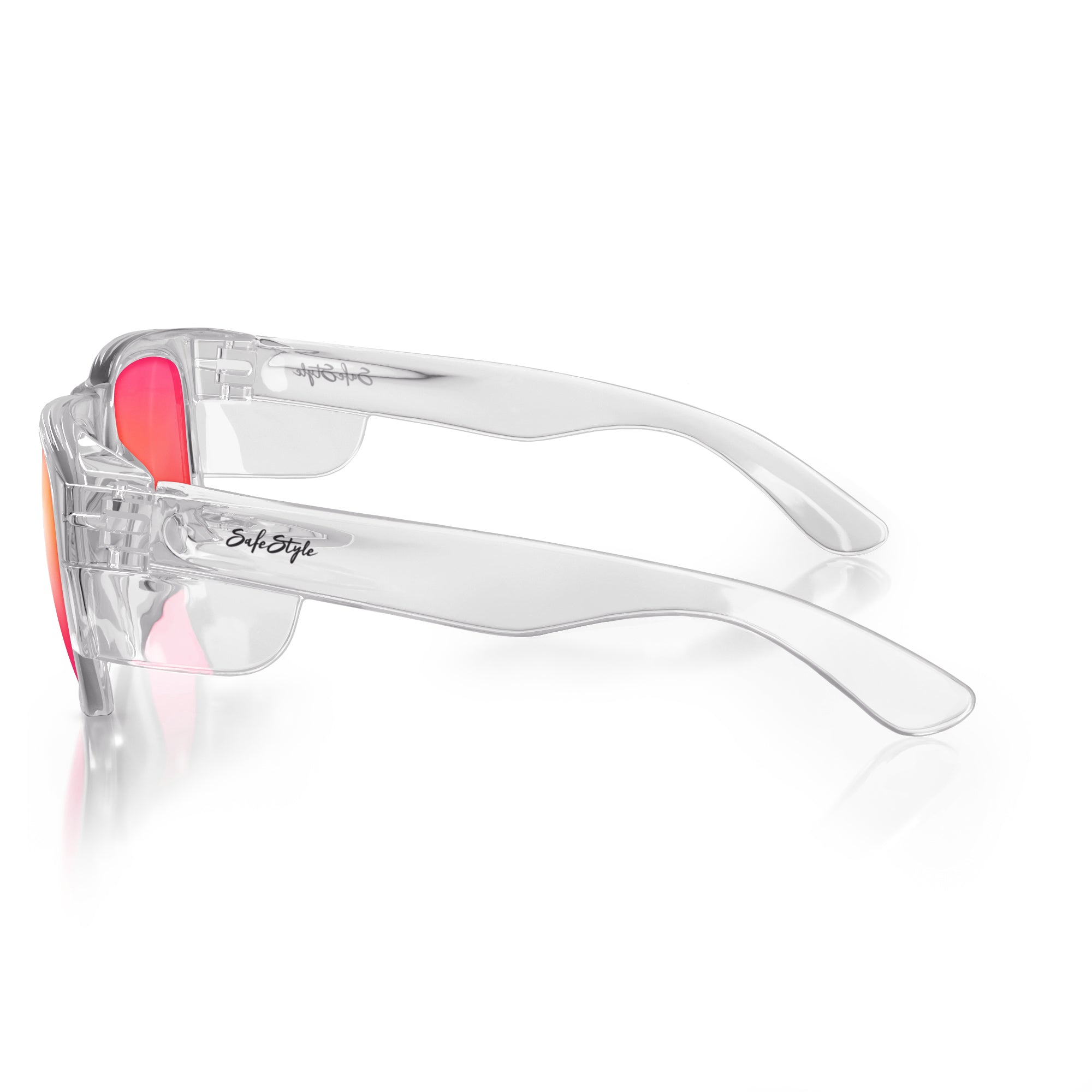 Safestyle - FCRP100 - Fusions Clear frame Mirror Red Polarised Lens