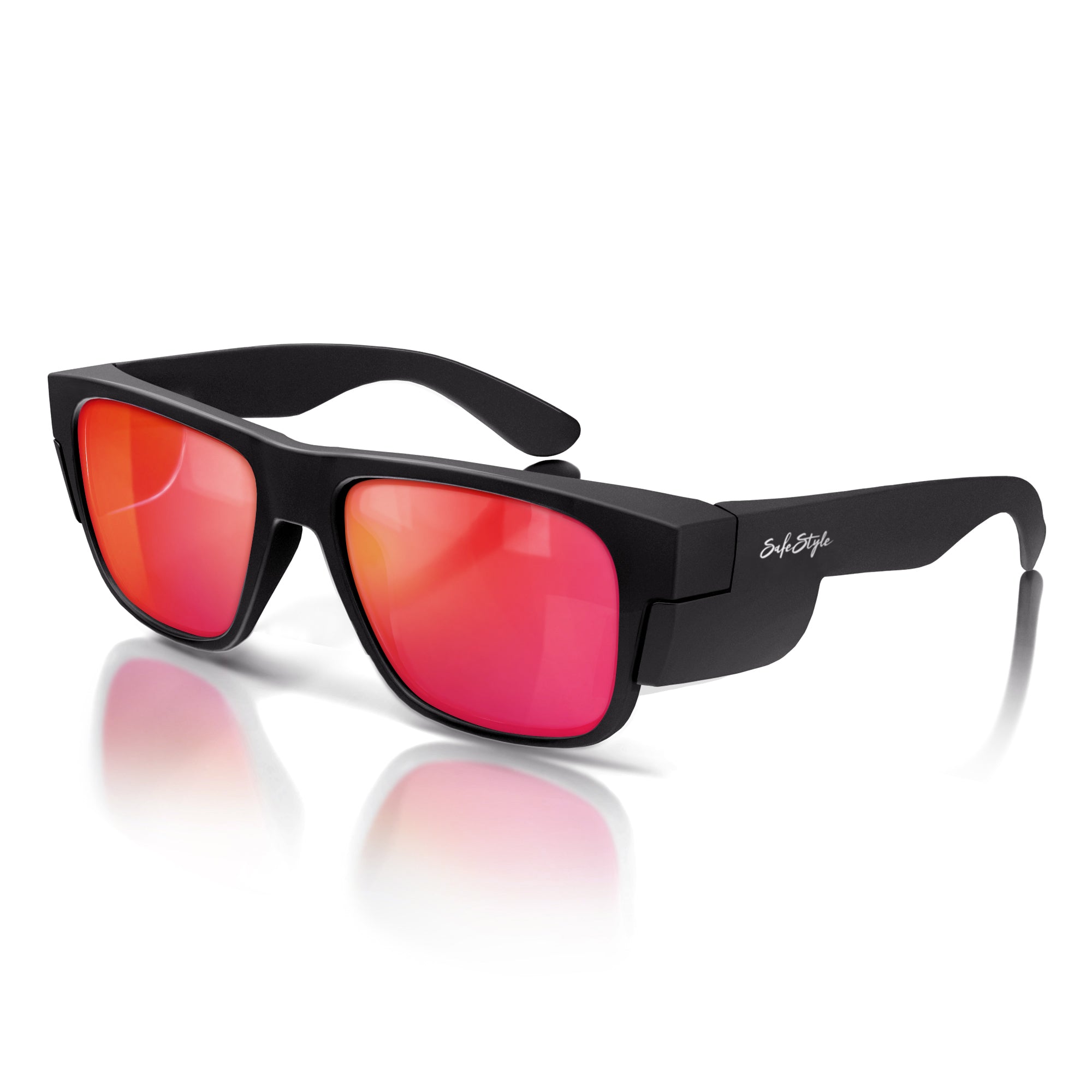 Safestyle - FMBRP100 - Fusions Matte Black Frame Mirror Red Polarised Lens