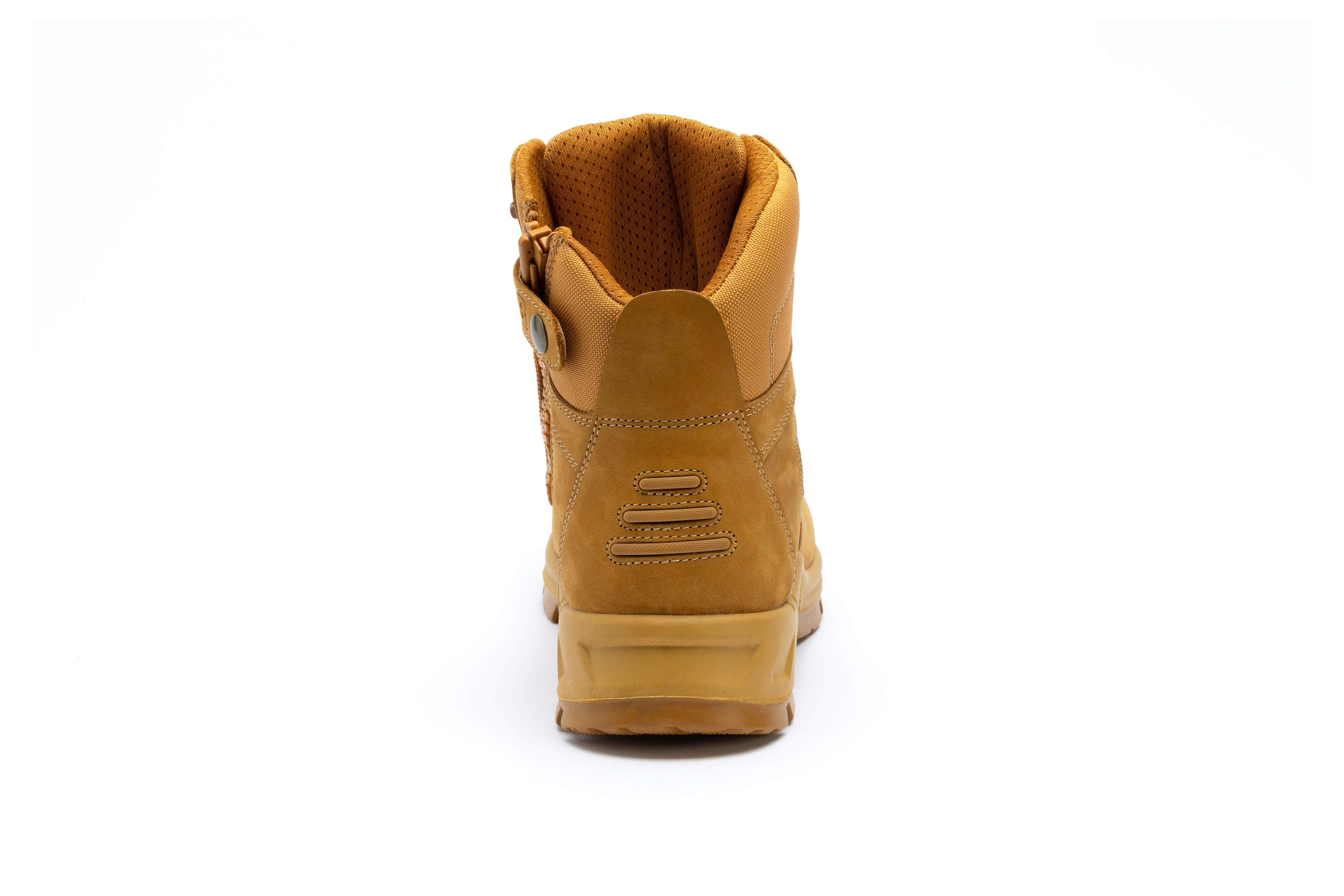 M8 - Cobber High Zip Sided Safety Boot - Wheat