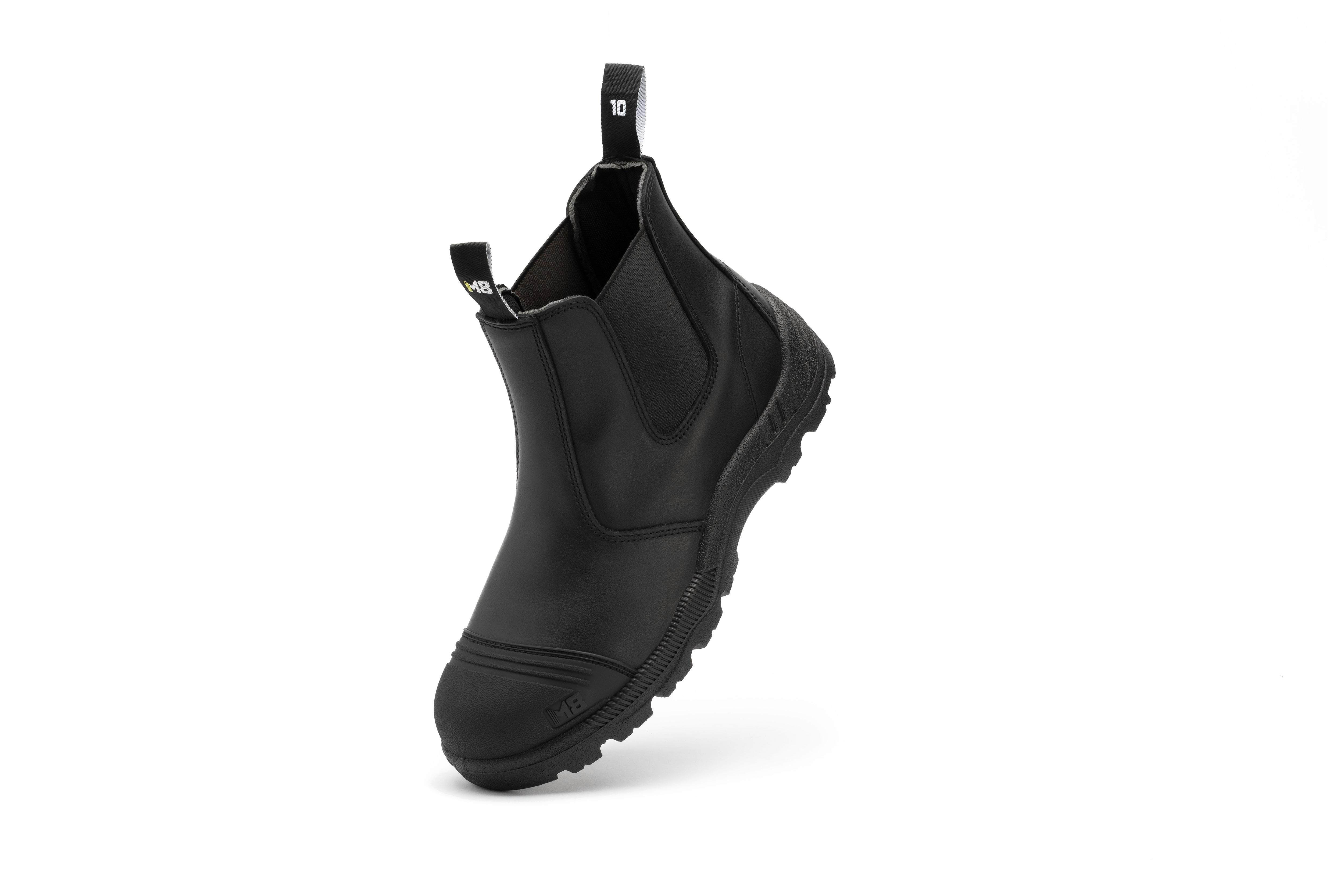 M8 - Ledge Elastic Sided Safety Boot - Black