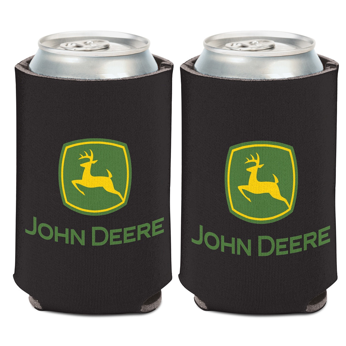 John Deere - JD Can Cooler Black with Logo 2 Sided 12oz/375ml