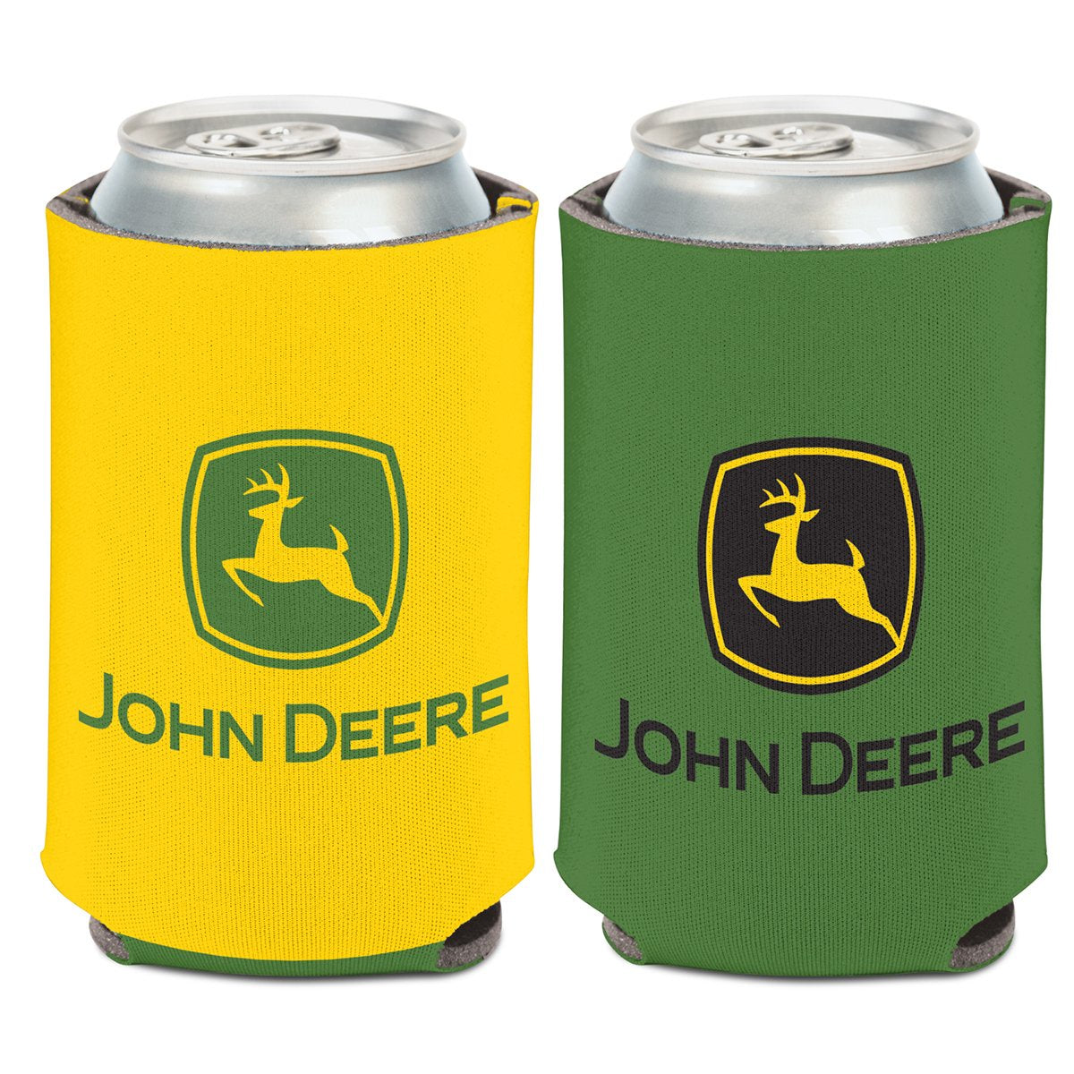 John Deere - JD Can Cooler green & Yellow with Logo 2 colour & 2 sided 12oz/375ml