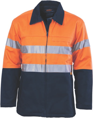 DNC - 3858 HiVis Two Tone Protect or Drill Jacket with 3M Reflective ape