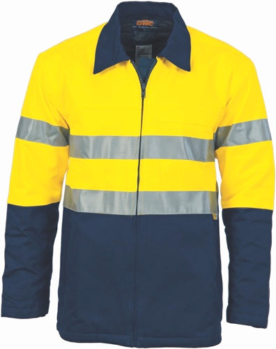 DNC - 3858 HiVis Two Tone Protect or Drill Jacket with 3M Reflective ape