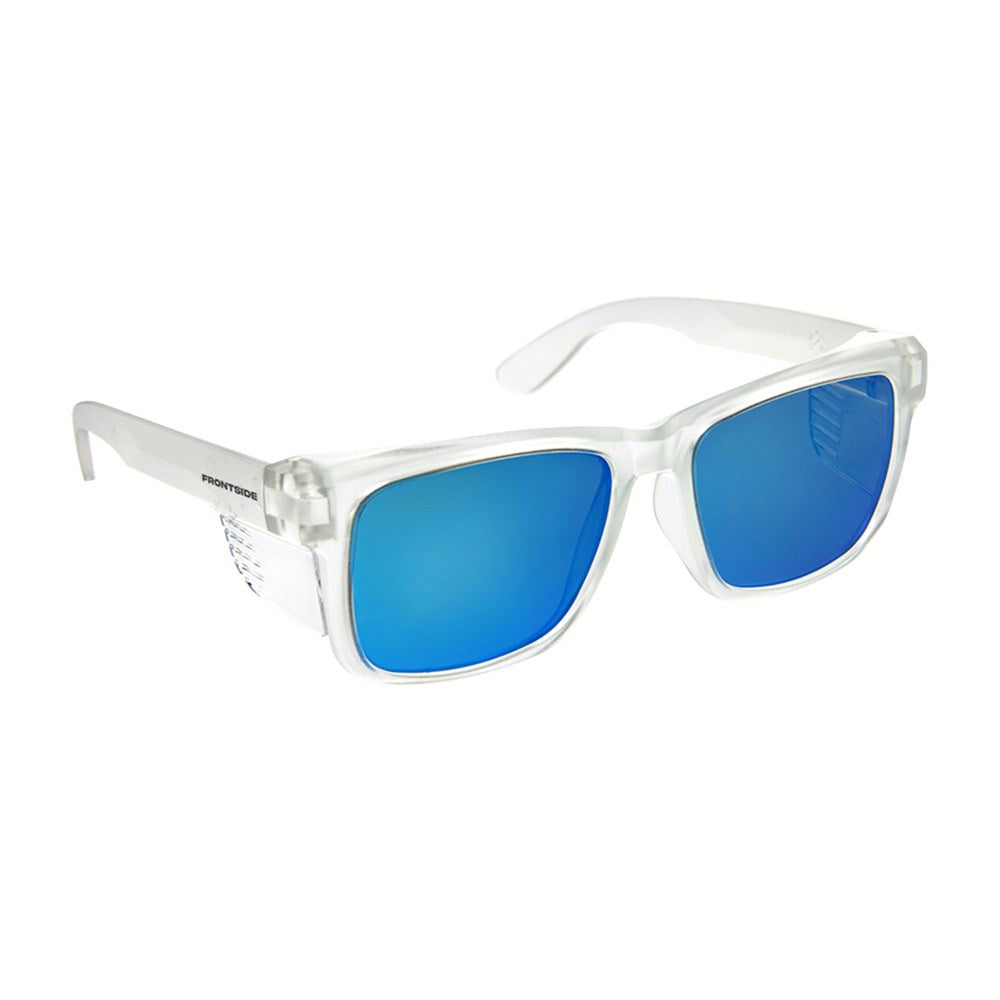 Paramount - 6513 - FRONTSIDE POLARISED SAFETY GLASSES BLUE REVO LENS C ...