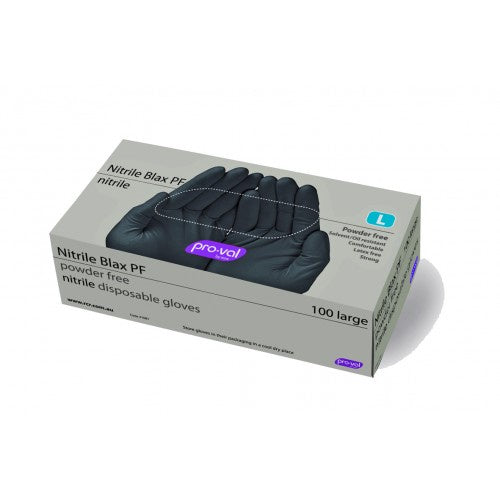 Pro Val - Nitrile Blax Disposable Gloves